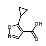 CAS#: 124845-04-1, 5-Cyclopropyl-1,2-Oxazole-4-Carboxylic Acid