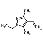 CAS 登录号：125019-37-6， 1-乙基-3,5-二甲基-4-乙烯基-1H-吡唑