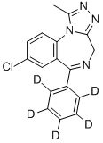 CAS 登录号：125229-61-0， 阿普唑仑-D5