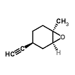 CAS 登录号：125356-11-8， (1R,4S,6S)-4-乙炔基-1-甲基-7-氧杂双环[4.1.0]庚烷