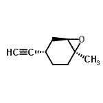CAS 登录号：125356-12-9， (1S,4S,6R)-4-乙炔基-1-甲基-7-氧杂双环[4.1.0]庚烷