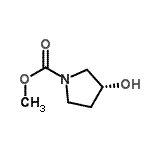 CAS#: 125787-05-5, Methyl (3R)-3-Hydroxy-1-Pyrrolidinecarboxylate