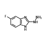 CAS 登录号：125908-10-3， 5-氟-2-肼基-1H-苯并咪唑
