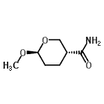 CAS 登录号：125927-61-9， (3R,6S)-6-甲氧基四氢-2H-吡喃-3-甲酰胺