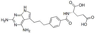 CAS#: 125991-51-7, (2S)-2-[[4-[3-(2,4-Diamino-7H-Pyrrolo[4,5-e]Pyrimidin-5-Yl)Propyl]Benzoyl]Amino]Pentanedioic Acid