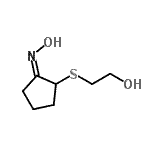 CAS 登录号：126065-44-9， 2-{[(2Z)-2-(羟基亚胺)环戊基]硫基}乙醇