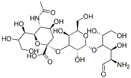CAS 登录号：126151-66-4， (2S,4S,5R,6R)-5-乙酰氨基-2-[(2R,3R,4S,5S,6R)-2-[(2R,3R,4R,5R)-5-氨基-1,2,4-三羟基-6-氧代-己烷-3-基]氧基-3,5-二羟基-6-(羟基甲基)四氢吡喃-4-基]氧基-4-羟基-6-[(1R,2R)-1,2,3-三羟基丙基]四氢吡喃-2-羧酸