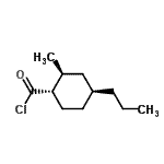 CAS 登录号：126165-01-3， (1S,2S,4S)-2-甲基-4-丙基环己烷羰基氯化物