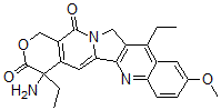 CAS#: 126266-02-2, (+-)-4-Amino-4,11-Diethyl-9-Methoxy-1H-Pyrano(3',4':6,7)Indolizino(1,2-b)Quinoline-3,14(4H,12H)-Dione