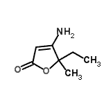 CAS 登录号：126491-77-8， 4-氨基-5-乙基-5-甲基-2(5H)-呋喃酮