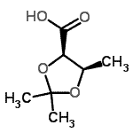 CAS 登录号：126637-78-3， (4R,5R)-2,2,5-三甲基-1,3-二氧戊环-4-羧酸