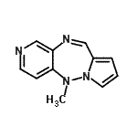 CAS 登录号：126738-06-5， 5-甲基-5H-吡啶并[3,4-f]吡咯并[1,2-B][1,2,5]三氮杂卓
