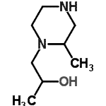 CAS 登录号：126934-46-1， 1-(2-甲基哌嗪-1-基)丙-2-醇