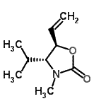 CAS 登录号：127044-23-9， (4R,5R)-4-异丙基-3-甲基-5-乙烯基-1,3-恶唑烷-2-酮