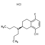 CAS#: 127126-22-1, (7S)-7-(Dipropylamino)-4-Fluoro-5,6,7,8-Tetrahydro-1-Naphthalenol Hydrochloride (1:1)