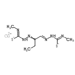 CAS 登录号：127207-06-1， 铜(2E)-2,2'-[(1E)-1,2-丁烷二基亚基]二(N-甲基肼硫代亚氨基甲酸盐)