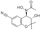 CAS 登录号：127408-31-5， N-[(3S,4R)-6-氰基-3-羟基-2,2-二甲基色满-4-基]-N-羟基乙酰胺