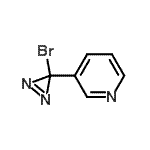 CAS 登录号：127458-80-4， 3-(3-溴-3H-二氮杂环丙烯-3-基)吡啶