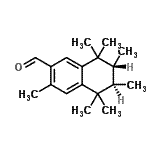 CAS 登录号：127459-79-4， (6R,7R)-3,5,5,6,7,8,8-七甲基-5,6,7,8-四氢-2-萘甲醛