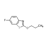 CAS 登录号：127682-33-1， 6-氟-2-丙氧基-1,3-苯并噻唑