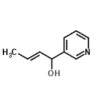 CAS 登录号：127686-56-0， (2E)-1-(3-吡啶基)-2-丁烯-1-醇