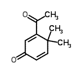 CAS 登录号：127701-69-3， 3-乙酰基-4,4-二甲基-2,5-环己二烯-1-酮