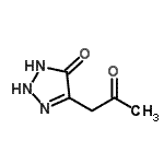 CAS 登录号：127846-79-1， 5-(2-氧代丙基)-2,3-二氢-4H-1,2,3-三唑-4-酮