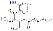CAS#: 127848-72-0, 10-Sorbylchrysarobin