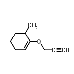 CAS 登录号：127938-88-9， 6-甲基-1-(2-丙炔-1-基氧基)环己烯