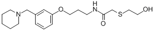CAS#: 127966-78-3, 2-(2-Hydroxyethylsulfanyl)-N-[3-[3-(Piperidin-1-Ylmethyl)Phenoxy]Propyl]Acetamide