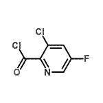 CAS 登录号：128073-08-5， 3-氯-5-氟-2-吡啶甲酰氯