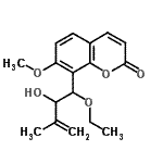 CAS 登录号：128189-46-8， 8-(1-乙氧基-2-羟基-3-甲基-3-丁烯-1-基)-7-甲氧基-2H-苯并吡喃-2-酮