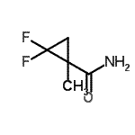 CAS 登录号：128230-75-1， 2,2-二氟-1-甲基环丙烷甲酰胺