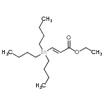 CAS 登录号：128266-87-5， 乙基(2E)-3-(三丁基锡烷基)丙烯酸酯