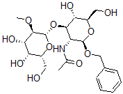 CAS 登录号：128292-63-7， N-[(2R,3R,4R,5S,6R)-4-[(2R,3R,4S,5R,6R)-4,5-二羟基-6-(羟基甲基)-3-甲氧基四氢吡喃-2-基]氧基-5-羟基-6-(羟基甲基)-2-(苯基甲氧基)四氢吡喃-3-基]乙酰胺
