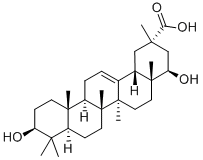 CAS 登录号:128301-32-6, (2R,4R,4aR,6aR,6aS,6bR,10S,12aR,14bR)-4,10-二羟基-2,4a,6a,6b,9,9,12a-七甲基-1,3,4,5,6,6a,7,8,8a,10,11,12,13,14b-十四氢苉-2-羧酸
