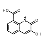 CAS 登录号：128715-84-4， 3-羟基-2-氧代-1,2-二氢-8-喹啉羧酸