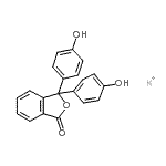 CAS 登录号：128734-39-4， 3,3-二(4-羟基苯基)-1(3H)-异苯并呋喃酮钾盐(1:1)