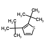 CAS 登录号：128788-04-5， 2,3-二(2-甲基-2-丙基)噻吩