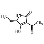 CAS 登录号：128892-51-3， (5S)-3-乙酰基-5-乙基-4-羟基-1,5-二氢-2H-吡咯-2-酮