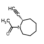 CAS#: 128960-06-5, 1-[(2S)-2-Ethynyl-1-Azepanyl]Ethanone
