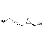 CAS 登录号：129083-14-3， [(2S,3S)-3-(2-戊炔-1-基)-2-环氧乙烷基]甲醇