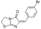 CAS 登录号：129228-64-4， (6E)-6-[(4-溴苯基)亚甲基]-2,3-二氢咪唑并[2,3-b][1,3]噻唑-5-酮