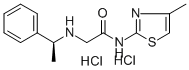 CAS 登录号:129340-81-4, N-(4-甲基-噻唑-2-基)-2-((1-苯基乙基)氨基)-(-)-乙酰胺二盐酸盐