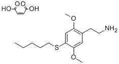 CAS#: 129658-10-2, 2-(2,5-Dimethoxy-4-(Pentylthio)Phenyl)Ethylamine Maleate