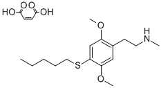 CAS#: 129658-13-5, 2,5-Dimethoxy-N-Methyl-4-(Pentylthio)Benzeneethanamine (Z)-2-Butenedioate (1:1)