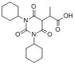 CAS 登录号：129750-87-4， 2-(1,3-二环己基-2,4,6-三氧代-1,3-二嗪农-5-基)丙酸