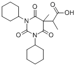 CAS 登录号:129750-90-9, 2-(1,3-二环己基-2,4,6-三氧代-1,3-二嗪农-5-基)丙酸甲酯