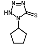 CAS 登录号：129976-04-1， 1-环戊基-1,2-二氢-5H-四唑-5-硫酮