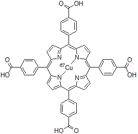 CAS 登录号:130726-41-9, 5,10,15,20-四(4-羧基苯基)卟啉铜(II)